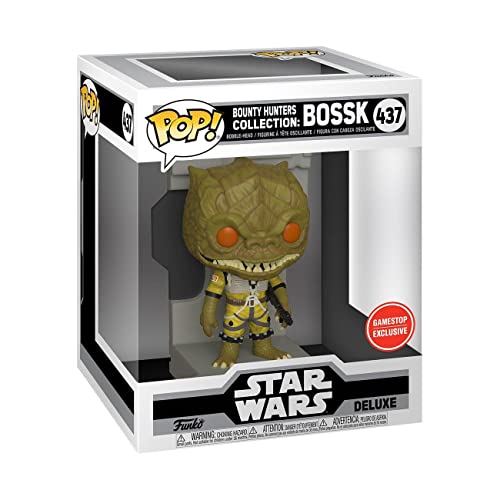 POP Deluxe: Star Wars Bounty Hunter Bossk Exclusive, Khaki, 3.75 inches