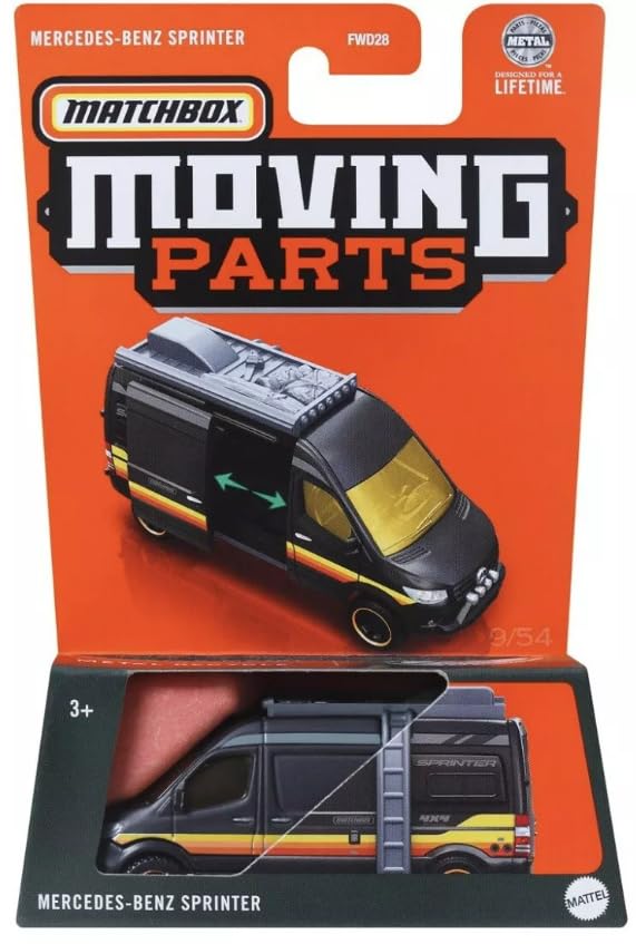 Matchbox Moving Parts Mercedes-Benz Sprinter Van 1:64 Die-Cast Toy Car