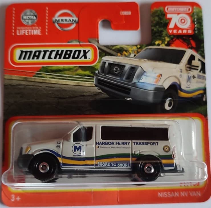 Matchbox Nissan NV Van Light Grey 71/100 Series 2023 Harbor Ferry Transport