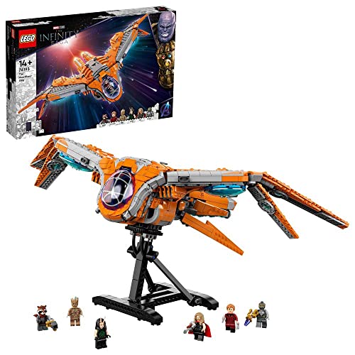 LEGO 76193 Marvel The Guardians’ Ship Large Building Toy, Avengers Spaceship Model with Thor & Star-Lord Minifigures, Gifts for Teenagers, Boys and Girls