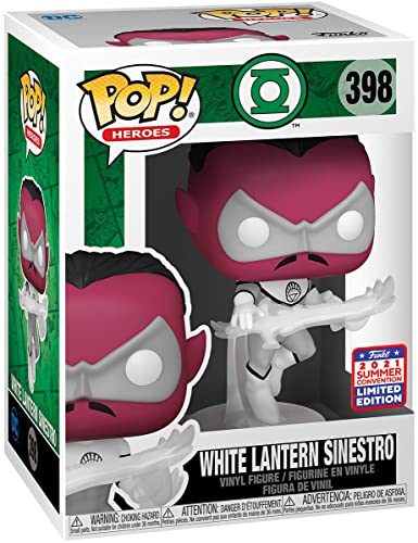 POP Funko DC Comics Green Lantern Heroes White Lantern Sinestro Vinyl Figure Summer Convention Exclusive