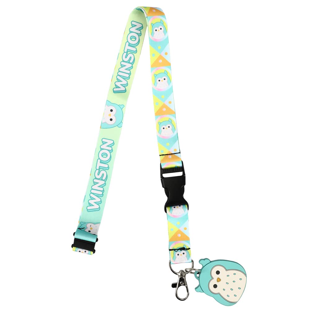 Winston The Owl Squishmallow Lanyard with Clea Charm