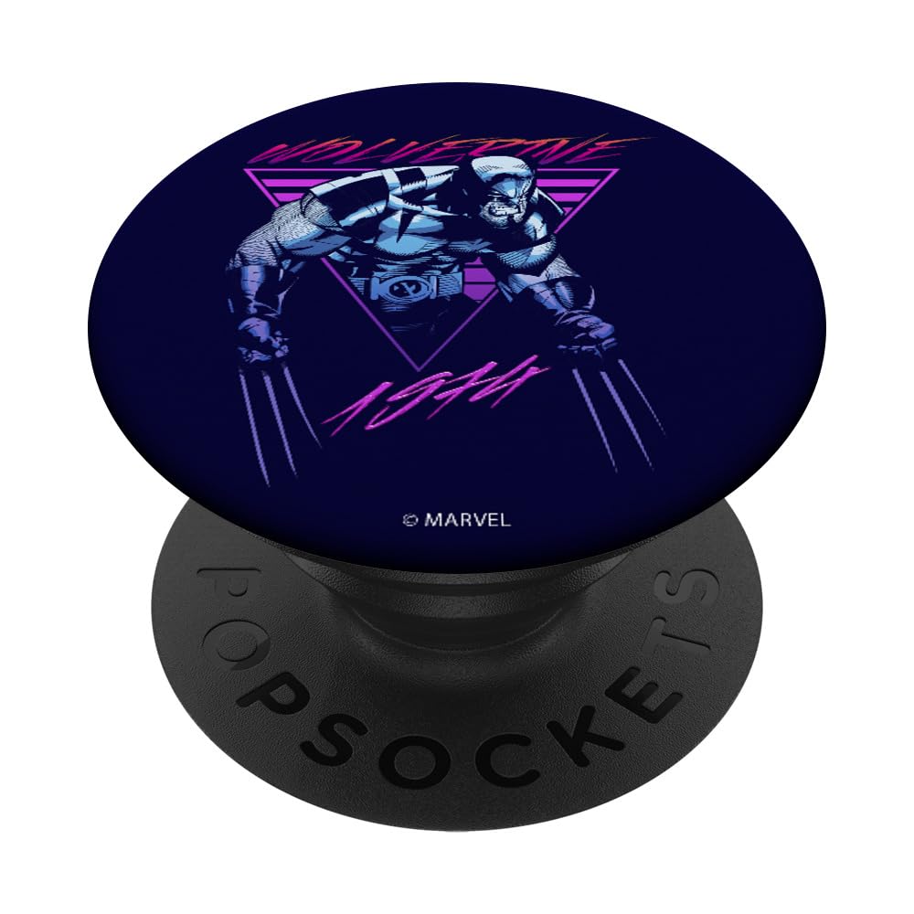 Marvel X-Men Neon Wolverine 1974 PopSockets Swappable PopGrip