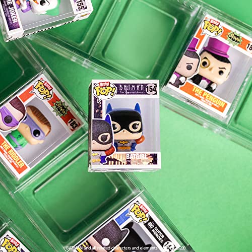 Funko Bitty POP! DC - Batman, Batgirl, the Riddler and A Surprise Mystery Mini Figure - 0.9 Inch (2.2 Cm) - DC Comics Collectable - Stackable Display Shelf Included - Gift Idea - Cake Topper