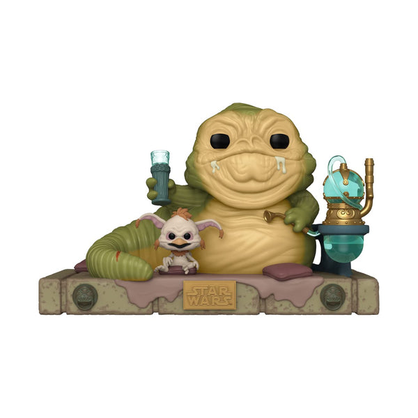 Funko POP! Deluxe: RotJ 40th - Jabba With Salacious - Star Wars - Collectable Vinyl Figure - Gift Idea - Official Merchandise - Toys for Kids & Adults - Movies Fans - Model Figure for Collectors