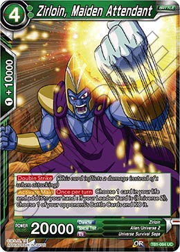 Kizrr Dragon Ball Super Card Game - TB01 Themed Booster 01 - Tournament of Power - TB1-064 Zirloin, Maiden Attendant - Single Card