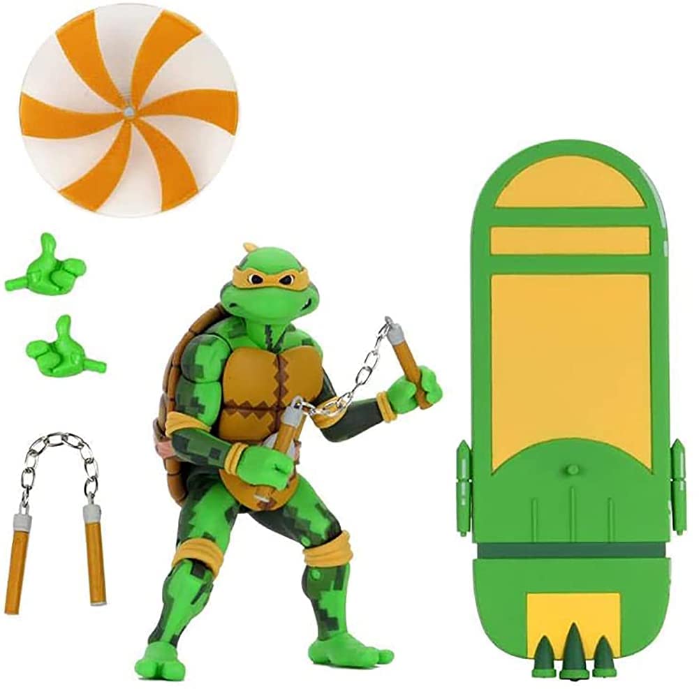 NECA Michelangelo (TMNT Turtles in Time) Action Figure