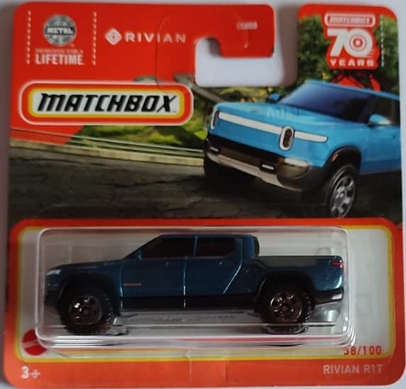 Matchbox Rivian R1T 38/100 Series 2023 Metalflake Dark Blue