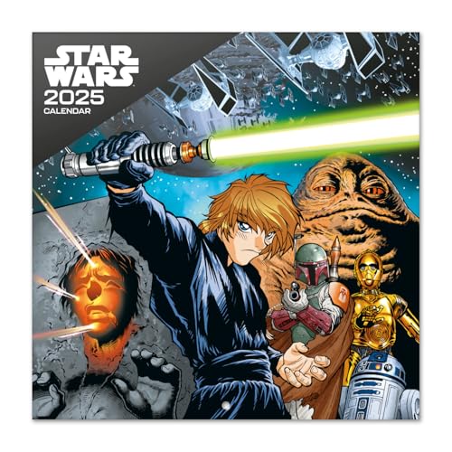 Grupo Erik Star Wars Wall Calendar 2025 | 12" x 12" Square Calendar 2025, Wall Planner 2025, Family Planner Calendar 2025 | Star Wars Calendar 2025, Star Wars Gifts