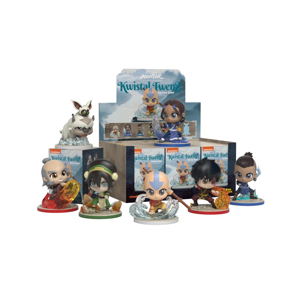 Mighty Jaxx Kwistal Fwenz x Avatar: The Last Airbender | Sealed Tray of 6 - Contains No Duplicates | Blind Box Toy Collectible Figurines