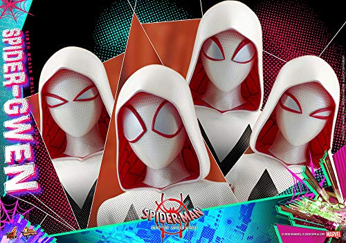 Hot Toys 1:6 Spider-Gwen - Spider-Man: Into the Spider-Verse Animated Movie, Multi-coloured