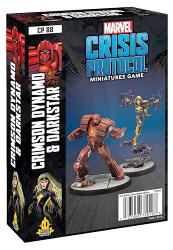 Atomic Mass Games Crimson Dynamo & Dark Star: Marvel Crisis Protocol Miniatures Game Ages 14+ 2 Players 45 Minutes Playing Time, FFGCP88