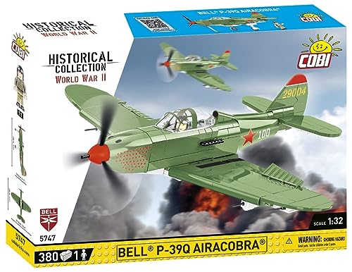 BRICKCOMPLETE Cobi 5746 Bell P-39D Airacobra Whit & 5747 Bell P-39Q Airacobra SOVI Set of 2