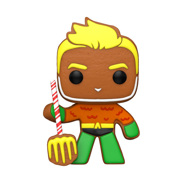 Funko POP! Heroes: DC Holiday - Aquaman - Gingerbread - DC Comics - Collectable Vinyl Figure - Gift Idea - Official Merchandise - Toys for Kids & Adults - Comic Books Fans