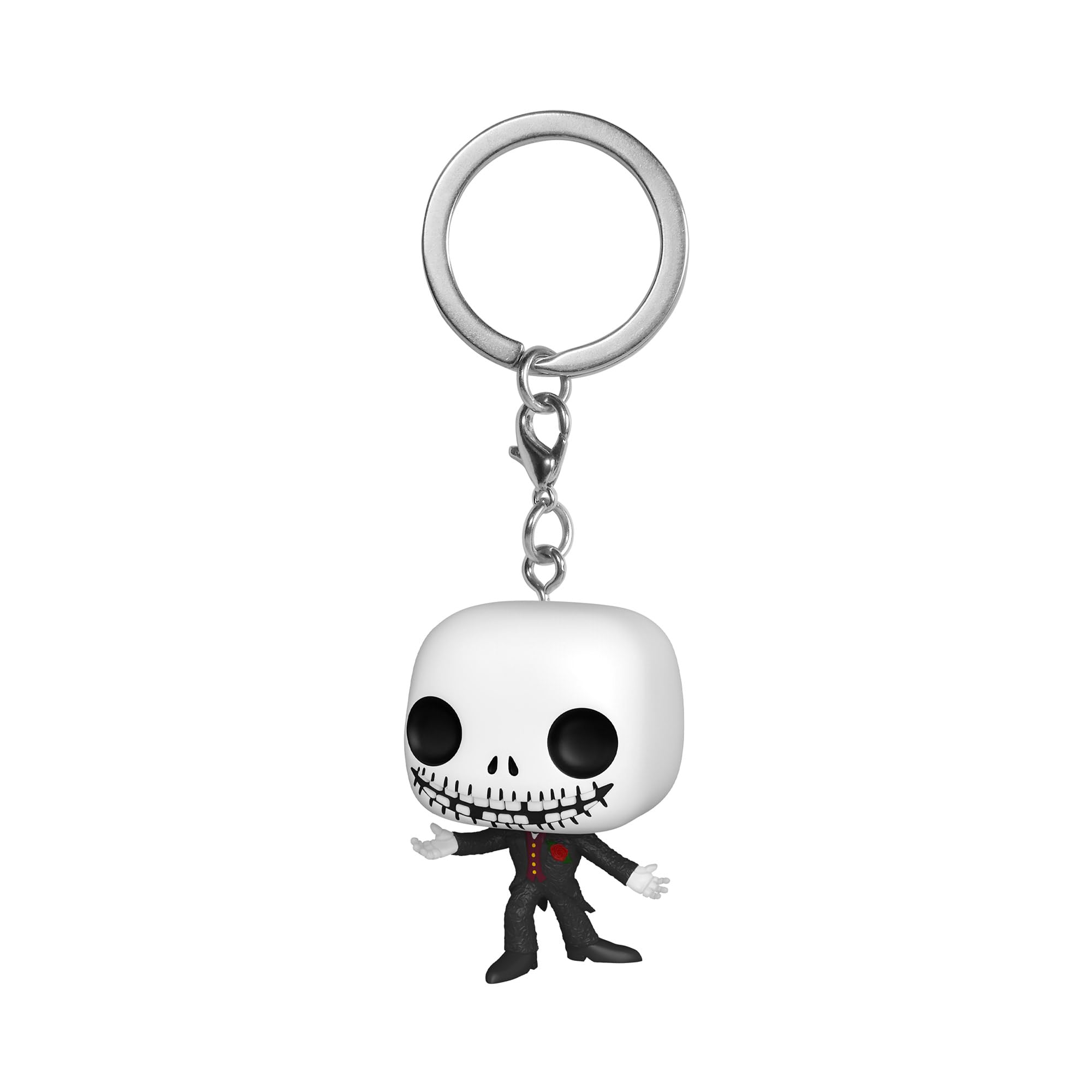 Funko Pop! Keychain: Disney the Nightmare Before Christmas 30th - Formal Jack Skellington - Disney: the Nightmare Before Christmas Novelty Keyring - Collectable Mini Figure - Stocking Filler