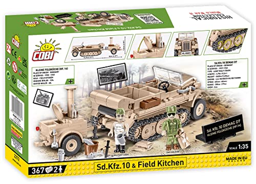 COBI 2272 WWII Sd.Kfz.10 DEMAG D7 & Field Kitchen Executive Edition 367pcs