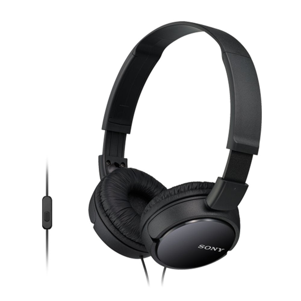 Sony MDR-ZX110AP Overhead Headphones with In-Line Control - Black