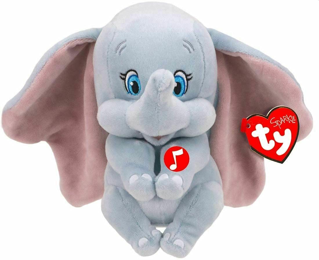 Ty Dumbo Regular Size | Licensed Disney Toys Beanie Baby Plush | Collectible Cuddly Stuffed Teddy Soft Toys & Elephant Gifts