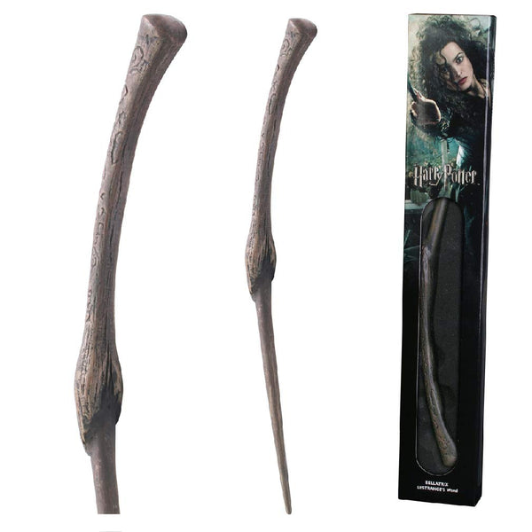 The Noble Collection - Bellatrix Lestrange Wand In A Standard Windowed Box - 15in (37cm) Wizarding World Wand - Harry Potter Film Set Movie Props Wands