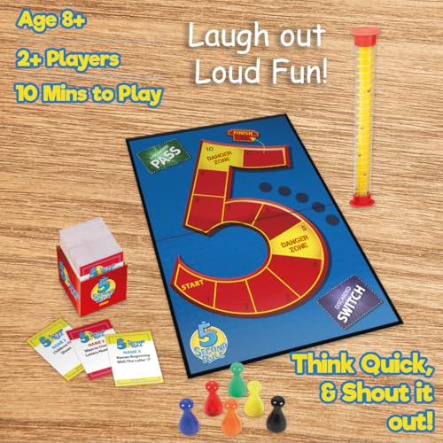 5 Second Rule | Simple Questions Card Game for Family Fun| Kids & Game Nights |Fast Paced Games | Sunday Games | Games Night | Ages 8+