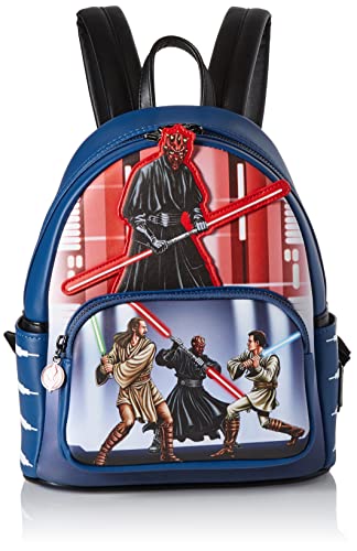 Loungefly Disney - Star Wars - Darth Maul Villains - Backpack - Amazon Exclusive - Premium Vegan Leather - Gift Idea - Official Merchandise - for Boys, Girls Men and Women - Movies Fans