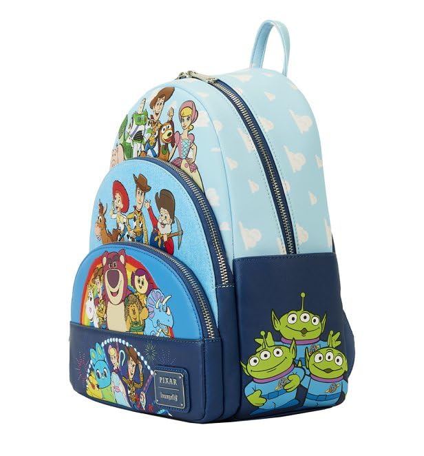 Loungefly Backpacks Toy Story Movie Collab Triple Pocket Mini Backpack Black/charcoal