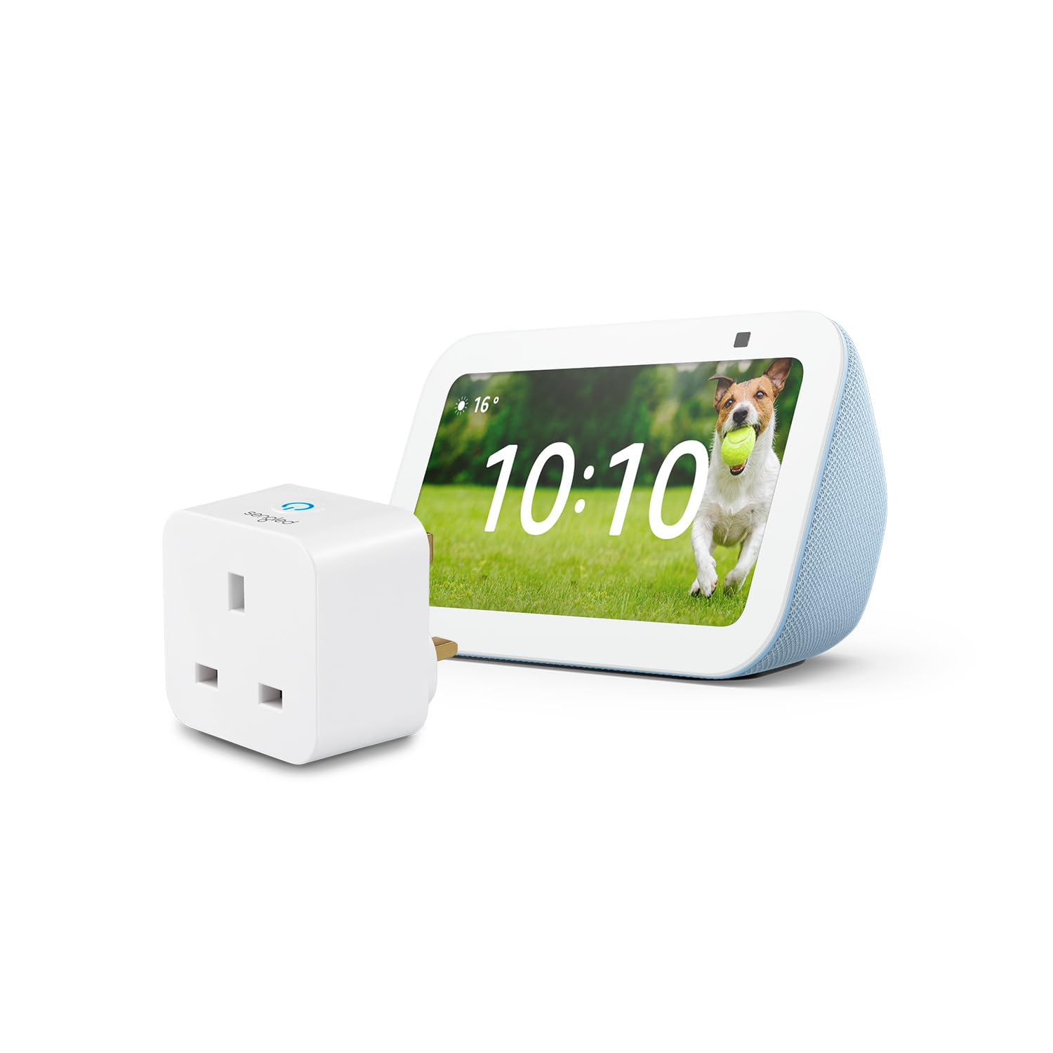 Echo Show 5 (3rd generation) | Cloud Blue+ Sengled Smart Plug, Works with Alexa - Smart Home Starter Kit