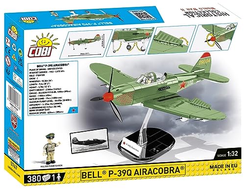 BRICKCOMPLETE Cobi 5746 Bell P-39D Airacobra Whit & 5747 Bell P-39Q Airacobra SOVI Set of 2