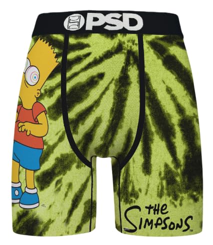 PSD Men's Bart Simpson Boxer Briefs, Multi, L, Multi | Bart Simpson, L