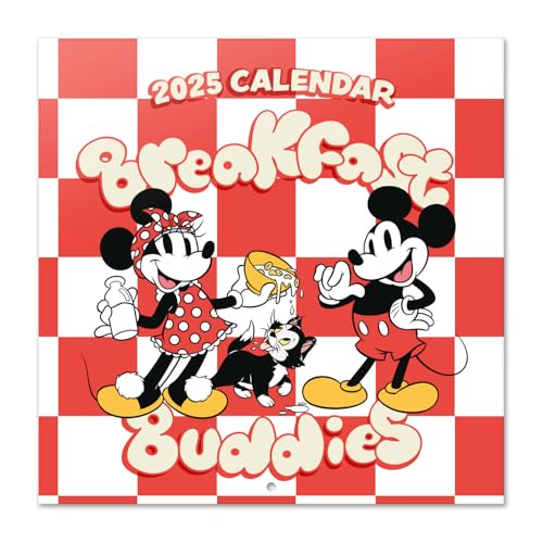 Grupo Erik Disney Wall Calendar 2025 - Mickey Mouse | 12" x 12" Square Calendar 2025, Wall Planner 2025, Family Planner Calendar 2025 | Mickey Mouse Calendar 2025, Disney Calendar 2025