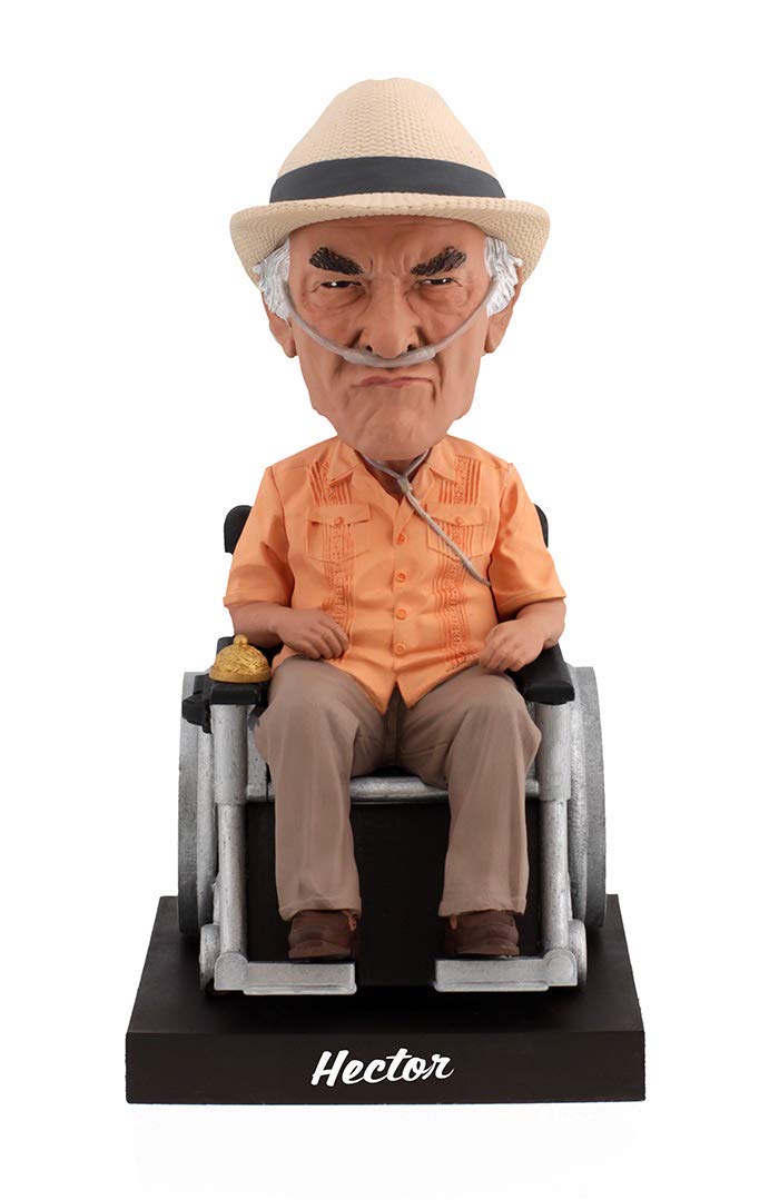 Royal Bobbles Better Call Saul Hector Salamanca Bobblehead w/Working Bell, Premium Polyresin Lifelike Figure, Unique Serial Number, Exquisite Detail