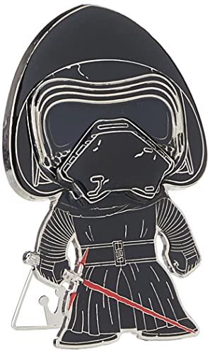 Funko Pop! Large Enamel Pin Star Wars: Kylo Ren - Kylo Ren - Star Wars Enamel Pins - Cute Collectable Novelty Brooch - for Backpacks & Bags - Gift Idea - Official Merchandise