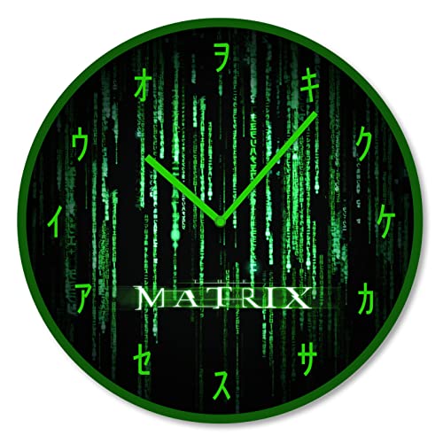 The Matrix Wall Clock (Matrix Code) 25cm Diameter - Official Merchandise