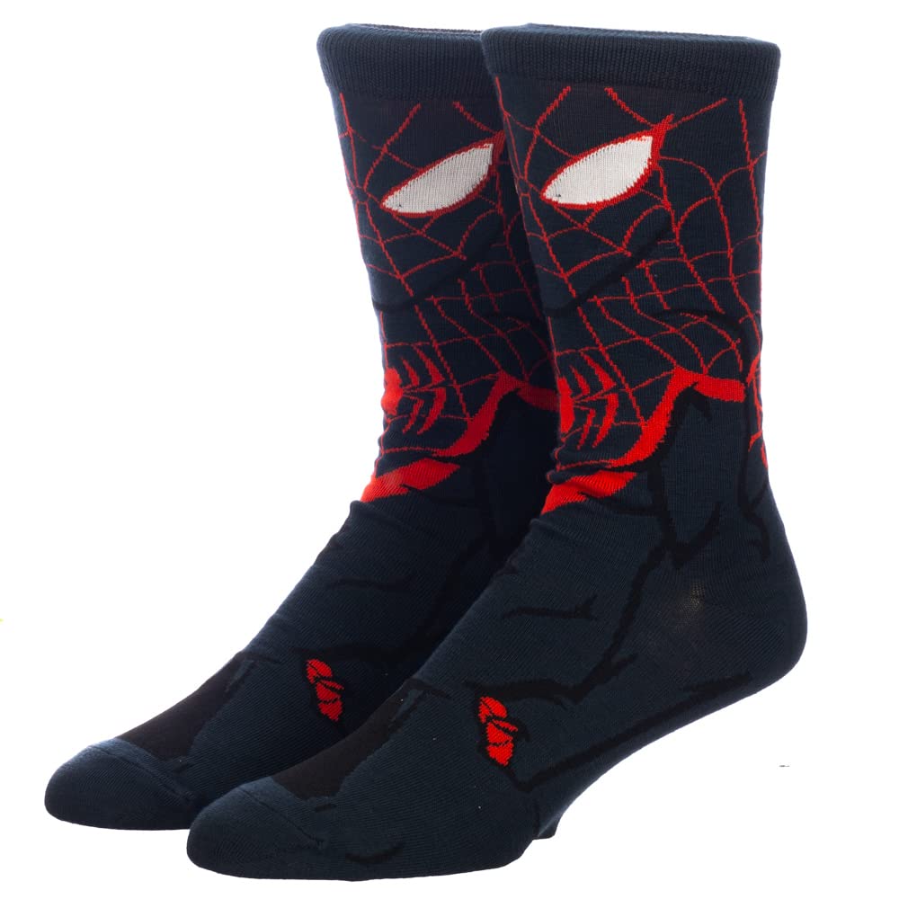 Miles Morales Spider-Man 360 Character Crew Socks