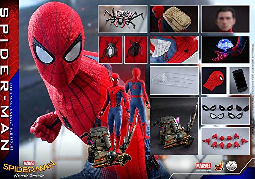 Hot Toys Quarter-Scale Spider-Man: Homecoming, 1/4 Scale Figure, Spider-Man, Multicoloured, (HT905037)