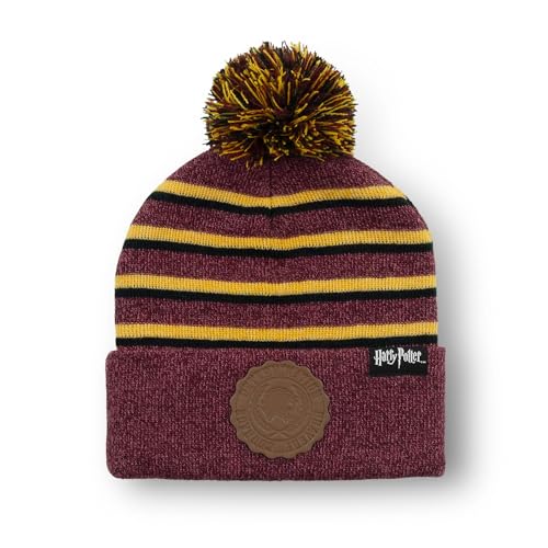 Harry Potter Beanie Gryffindor Striped Pom Hat Multicolour