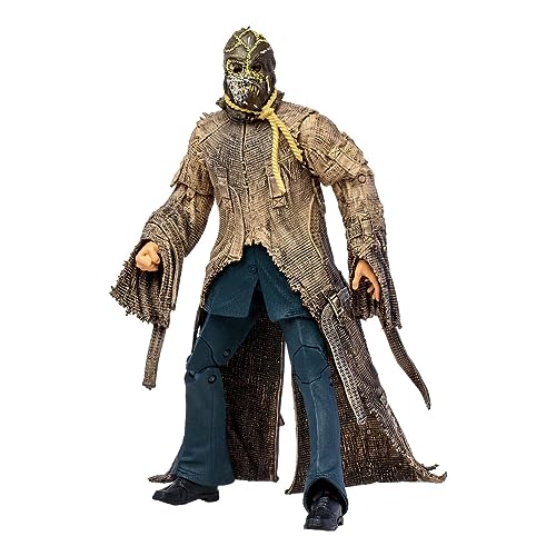 McFarlane Toys 7-Inch DC Dark Knight Trilogy Scarecrow Action Figure with 22 Moving Parts, Collectible DC Figure, Unique Collectible Character Card, includes 1/4 pieces to assemble Bane, Ages 12+