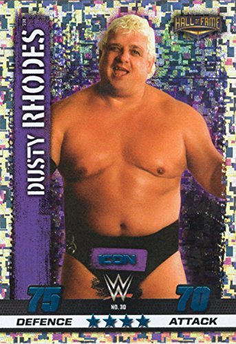 WWE SLAM ATTAX 10 - DUSTY RHODES ICON TRADING CARD - WRESTLING