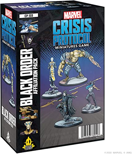 Marvel Crisis Protocol Black Order Squad Pack | Miniatures Battle Game | Strategy Game for Adults | Average Game for Adults | Average Playing Time 90 Minutes | Made by Atomic Mass