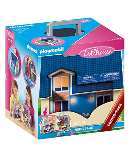 PLAYMOBIL 70985 City Life Take Along Dollhouse, fun imaginative role play, playset suitable for children ages 4+