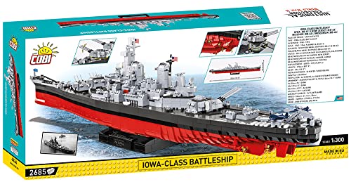 COBI 4836 Historical Collection WWII Iowa-Class Battleship Executive Ed. 2665pcs