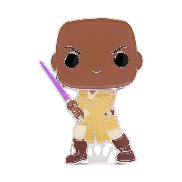 Loungefly POP! Large Enamel Pin STAR WARS: Mace Windu - Star Wars Enamel Pins - Cute Collectable Novelty Brooch - for Backpacks & Bags - Gift Idea - Official Merchandise - Movies Fans