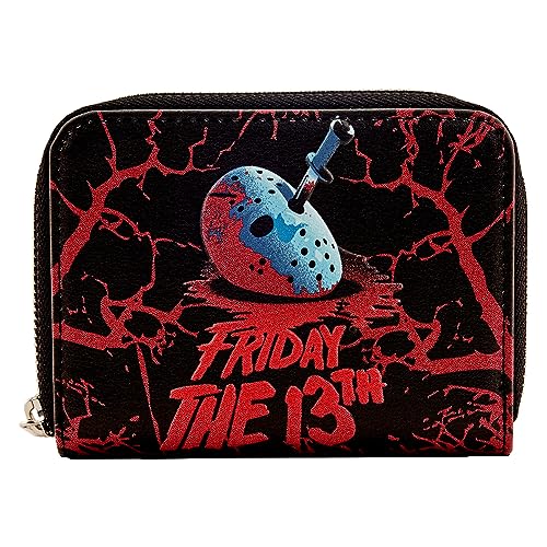 Loungefly Warner Brothers - Friday 13th - Jason - Wallet - Friday the 13th - Amazon Exclusive - Cute Collectable Purse - Gift Idea - Card Holder With Multiple Card Slots - Official Merchandise