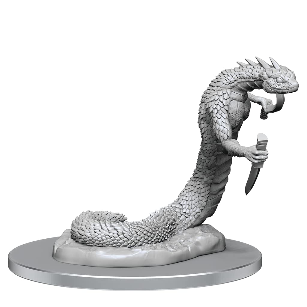 WizKids Critical Role Unpainted Miniatures: W4 Serpentfolk & Serpentfolk Ghost