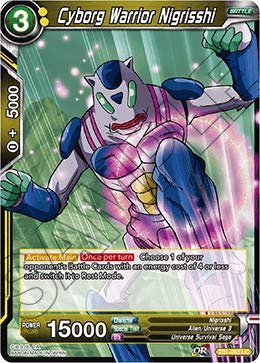 Kizrr Dragon Ball Super Card Game - TB01 Themed Booster 01 - Tournament of Power - TB1-093 Cyborg Warrior Nigrisshi - Single Card