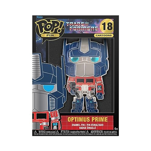 Funko Large Pop! Enamel Pin - Optimus Prime - TRANSFORMERS: Optimus Prime Chase Group - Transformers Enamel Pins - Cute Collectable Novelty Brooch - for Backpacks & Bags - Gift Idea