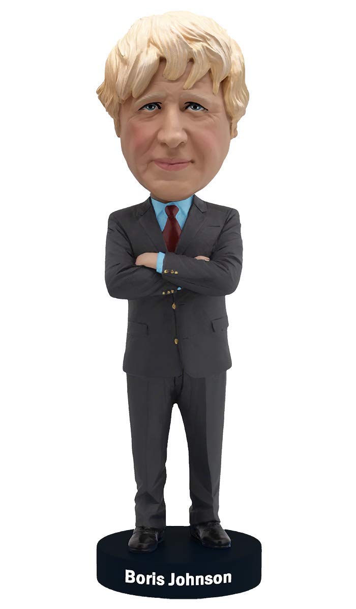 Royal Bobbles Boris Johnson Bobblehead, Premium Polyresin Lifelike Figure, Unique Serial Number, Exquisite Detail