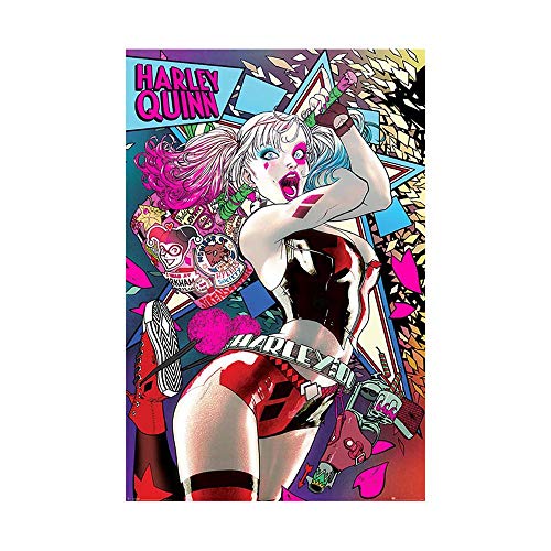 Pyramid International Batman (Harley Quinn Neon) -Maxi Poster 61 x 91.5cm, Plastic/Glass, Multi-Colour, 61 x 91.5 x 1.3 cm