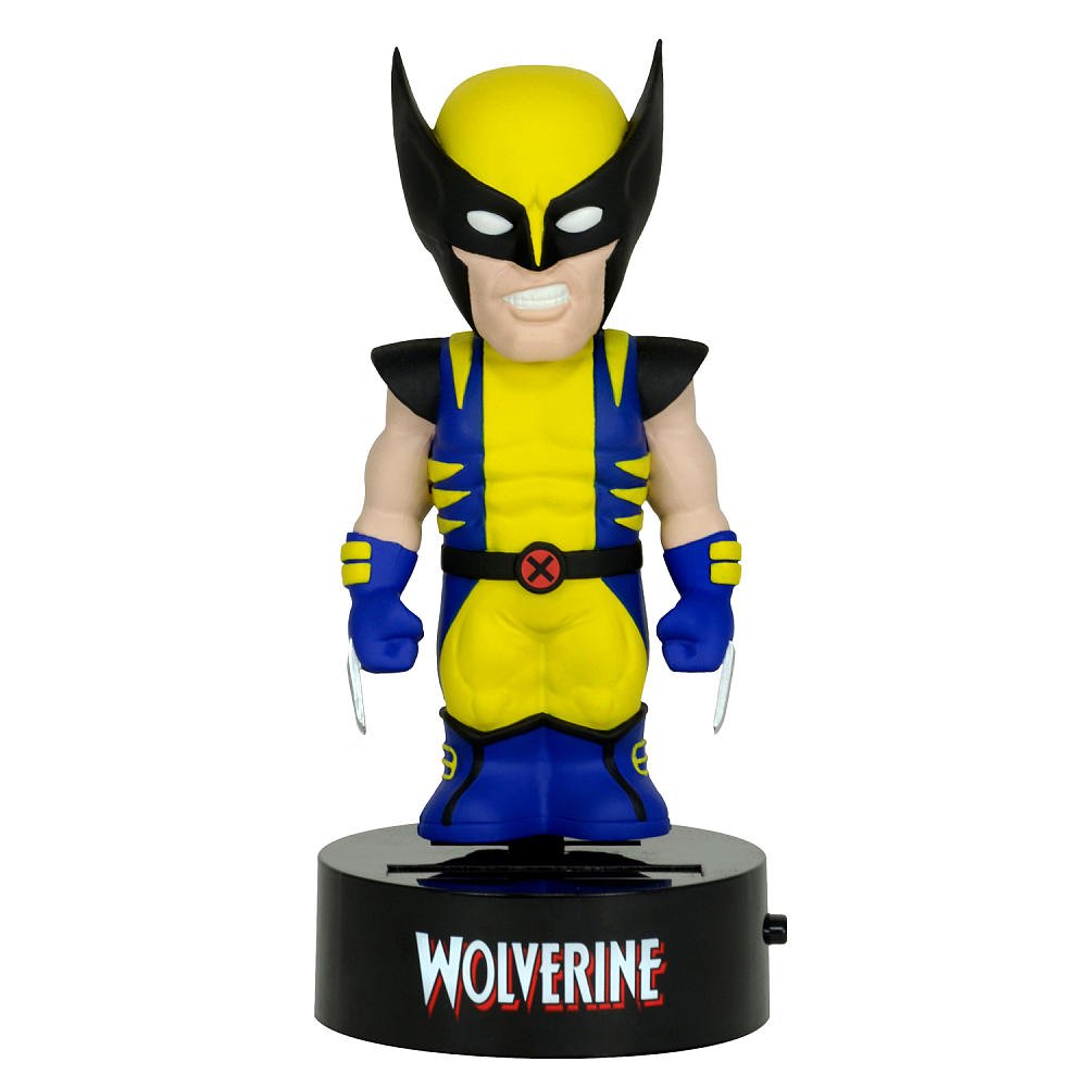 Neca 15 cm Marvel Wolverine Solar Powered Bobble Head Body Knocker