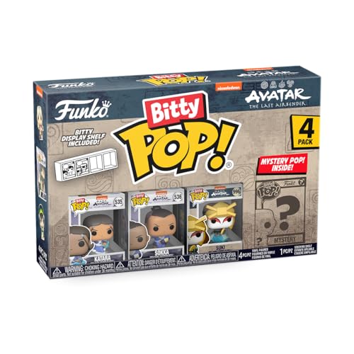 Funko Bitty POP! Avatar: the Last Airbender and A Surprise Mystery Mini Figure - 0.9 Inch (2.2 Cm) Collectable - Stackable Display Shelf Included - Gift Idea - Party Bags Stocking - Cake Topper